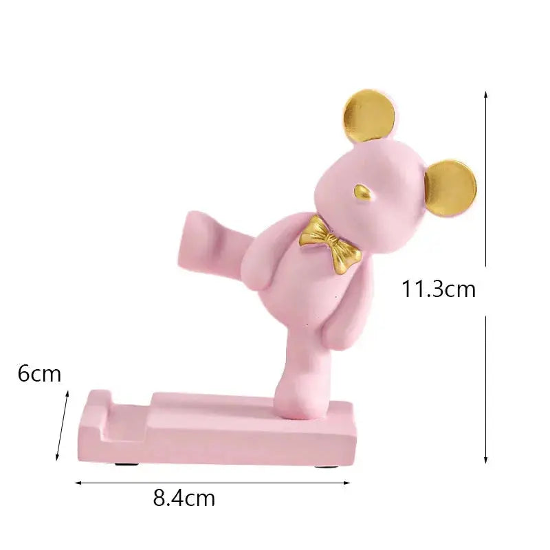 Suporte Decorativo para Celular Ursinho Charmoso Amaritta