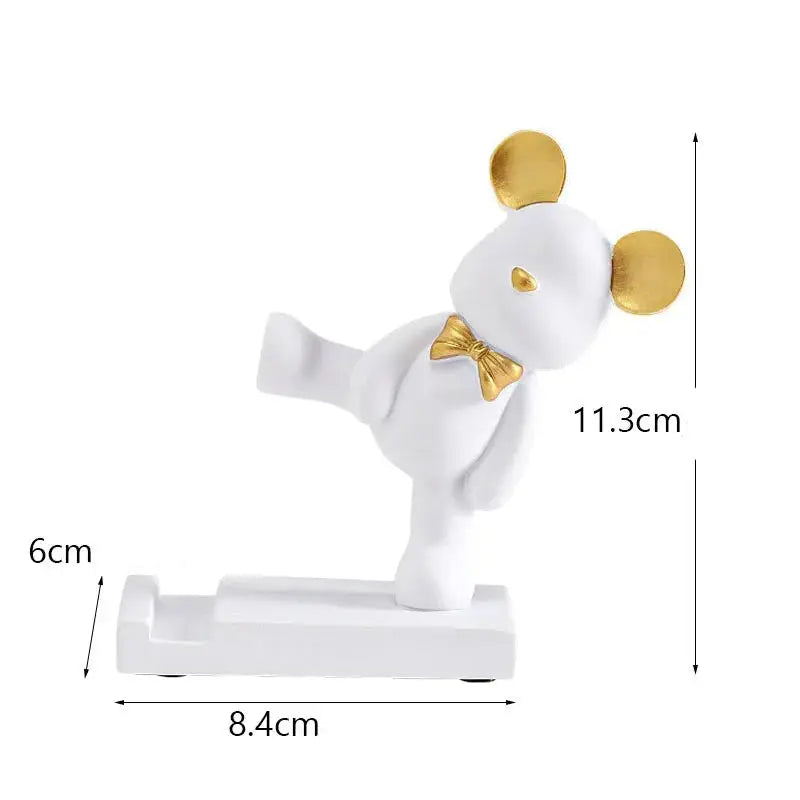 Suporte Decorativo para Celular Ursinho Charmoso Amaritta