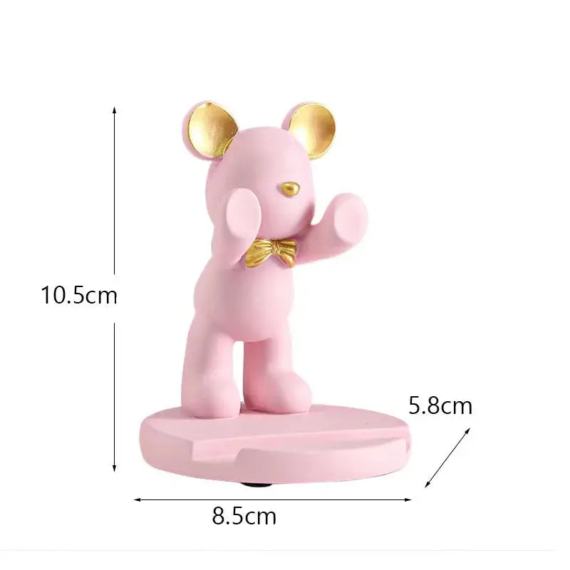 Suporte Decorativo para Celular Ursinho Charmoso Amaritta