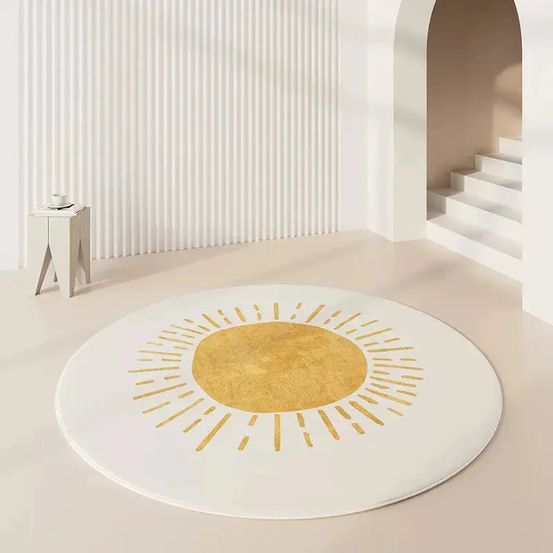 Tapete-Redondo-com-Desenhos-Criativos-para-Quarto-e-Sala-de-estar-Amaritta