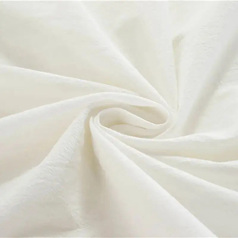 Toalha de Mesa Retangular de Algodão Branco com Borlas Decorativas Amaritta