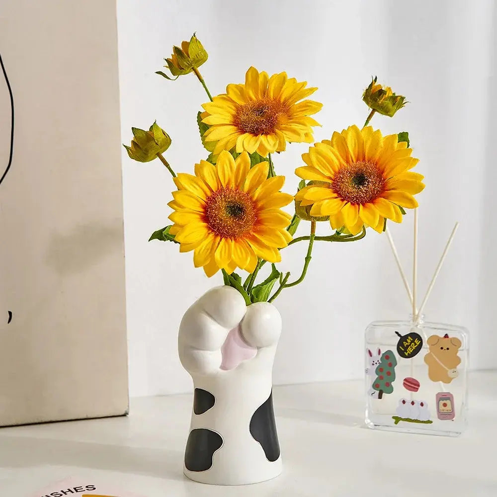 Vaso Decorativo de Design de Garra de Gato Fofo Casamarella
