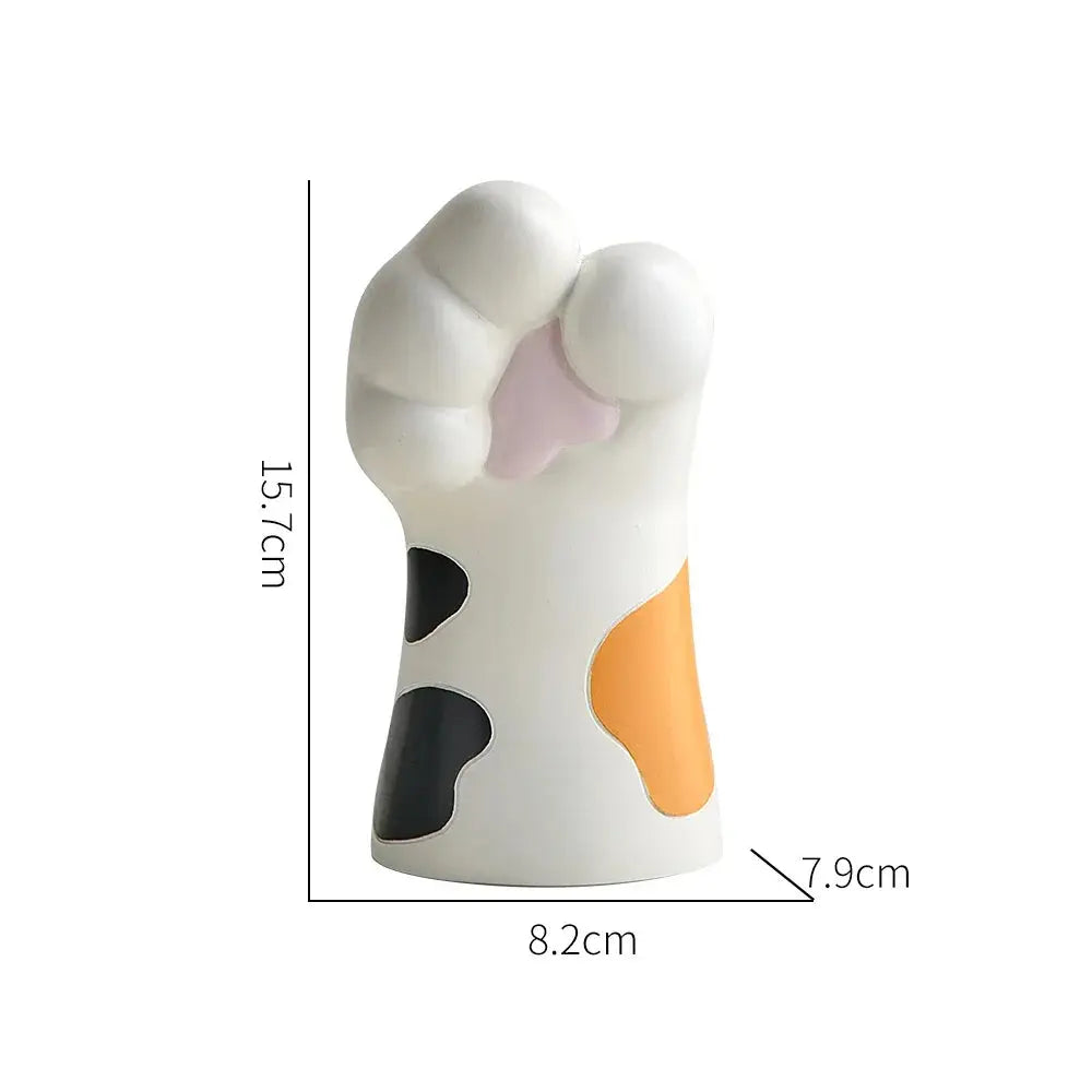 Vaso Decorativo de Design de Garra de Gato Fofo Casamarella