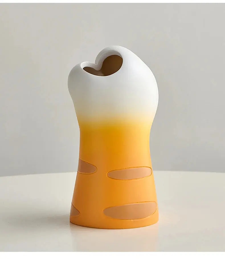 Vaso Decorativo de Design de Garra de Gato Fofo Casamarella