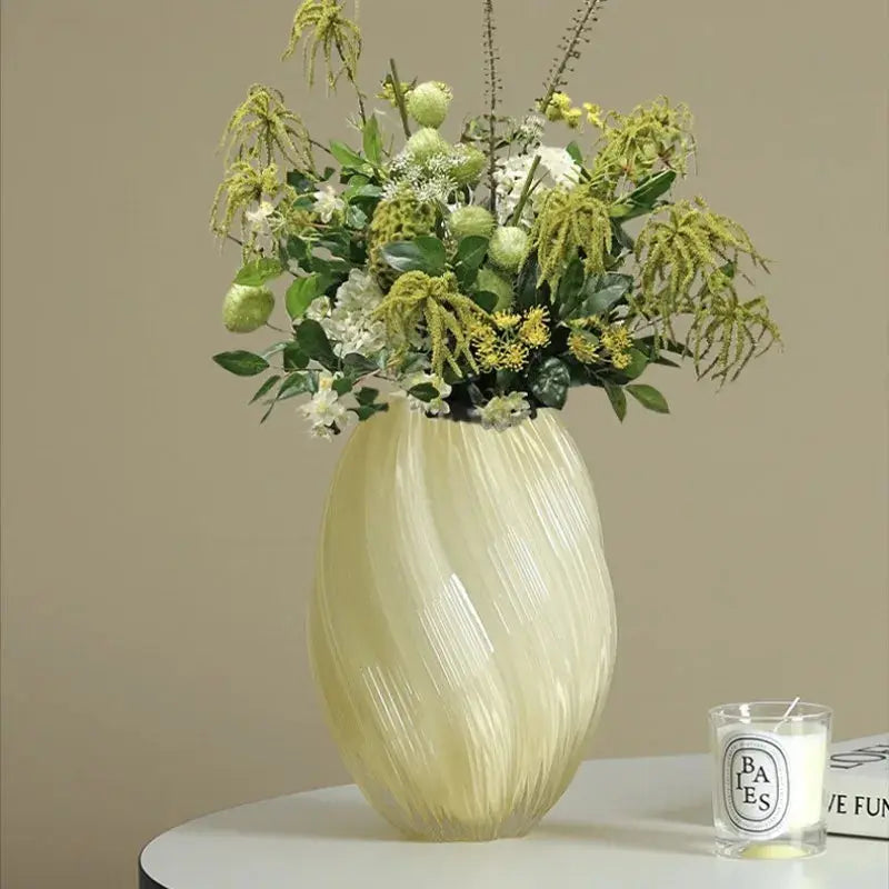 Vaso Decorativo de Vidro Texturizado Amaritta