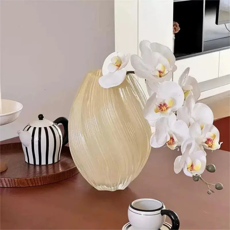 Vaso Decorativo de Vidro Texturizado Amaritta