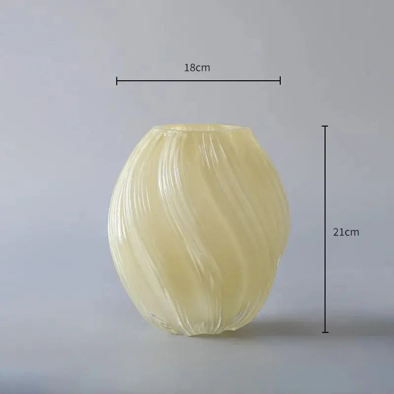 Vaso Decorativo de Vidro Texturizado Amaritta