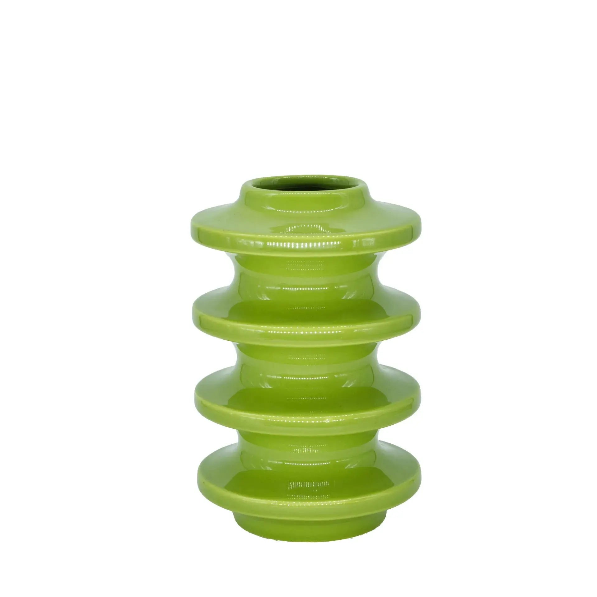 Vaso de Cerâmica com Design Espiral em Cores Vibrantes Amaritta