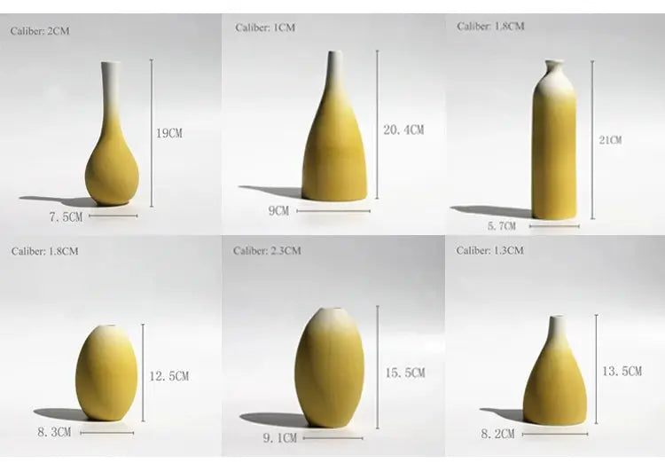 Vaso de Decoração Cerâmica Arte Moderna Amaritta