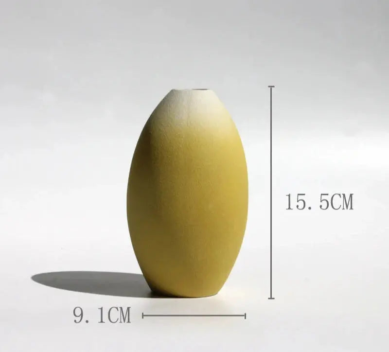 Vaso de Decoração Cerâmica Arte Moderna Amaritta