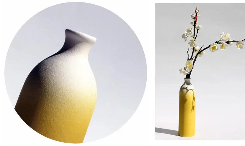 Vaso de Decoração Cerâmica Arte Moderna Casamarella