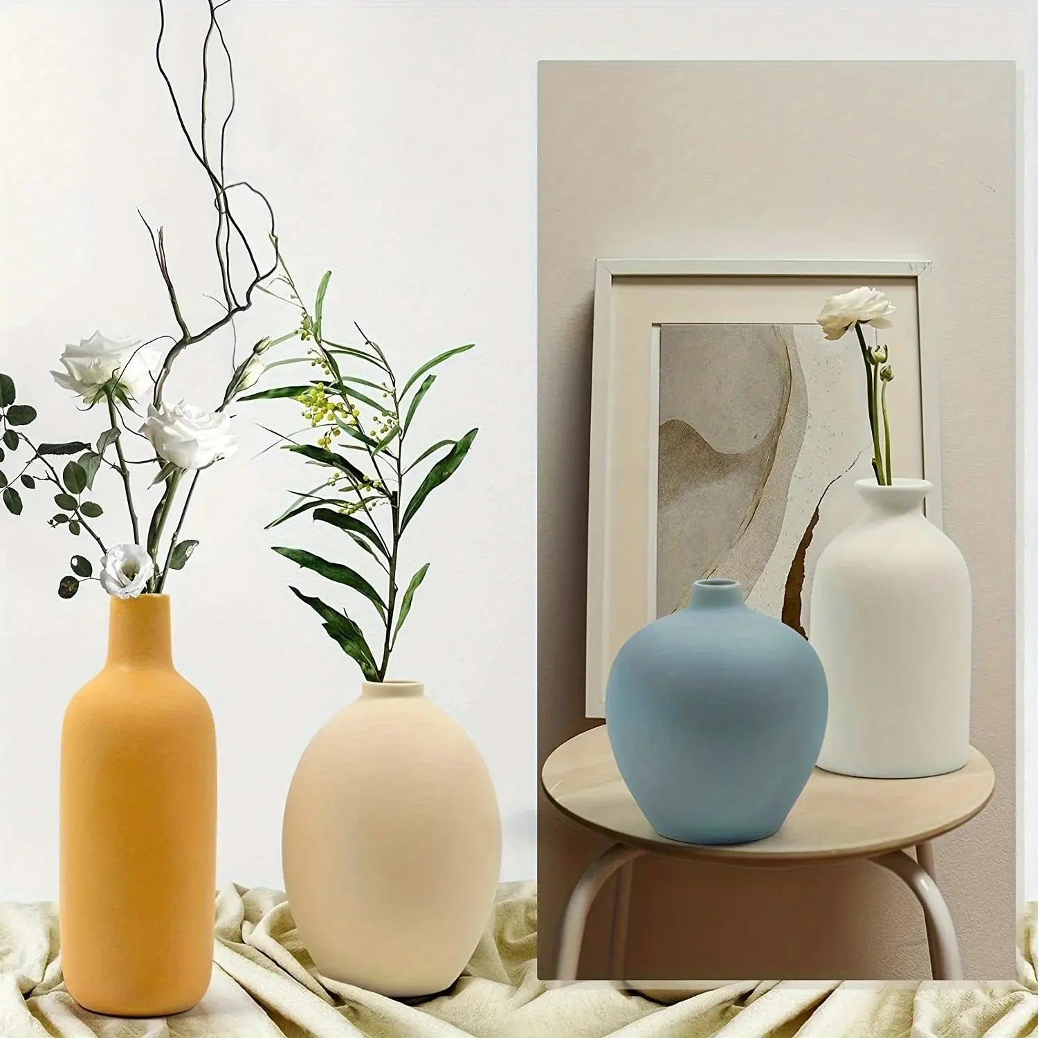 Vasos de Planta Cerâmica Pequeno- 4 pcs Amaritta
